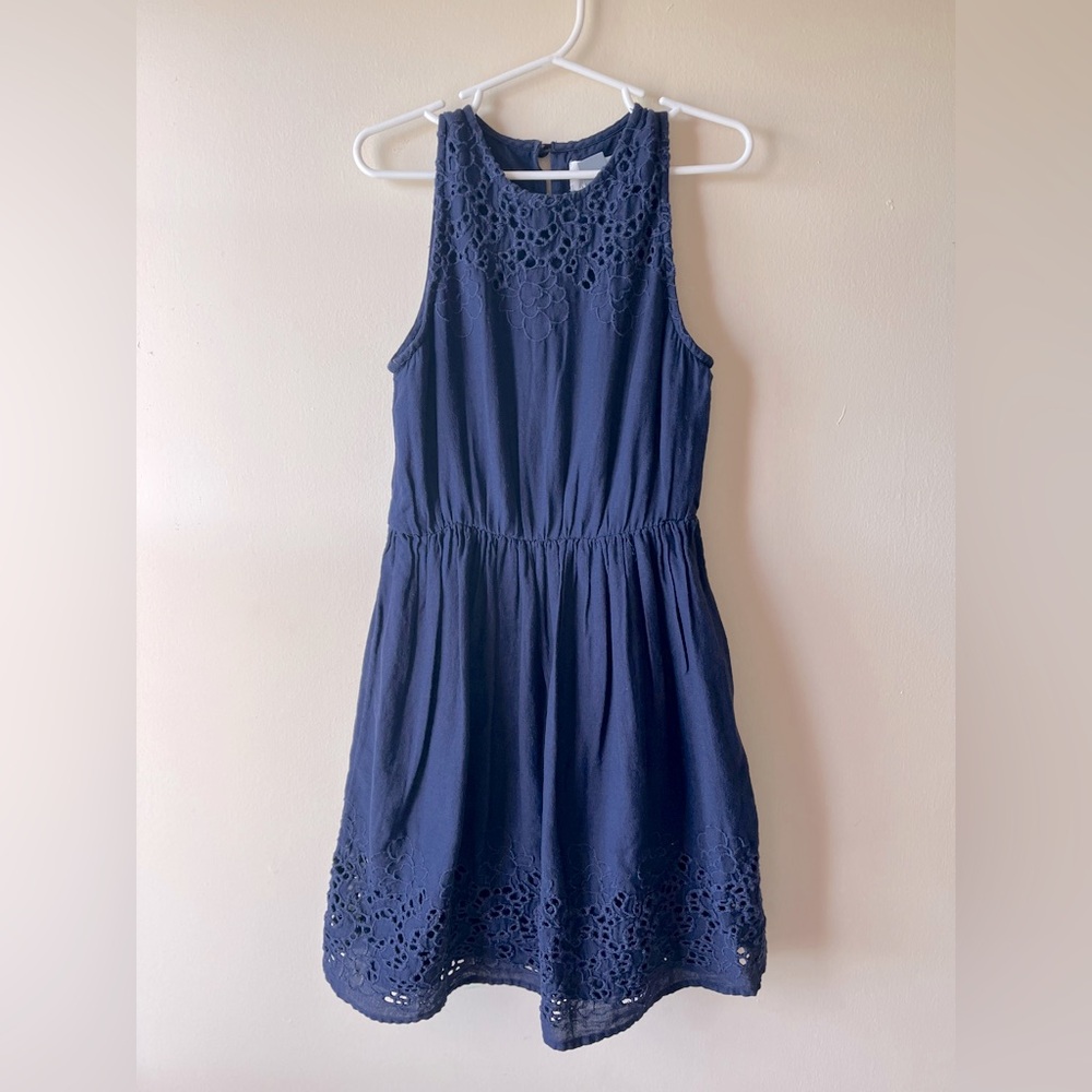Old Navy Navy Blue Kids Formal Dress
